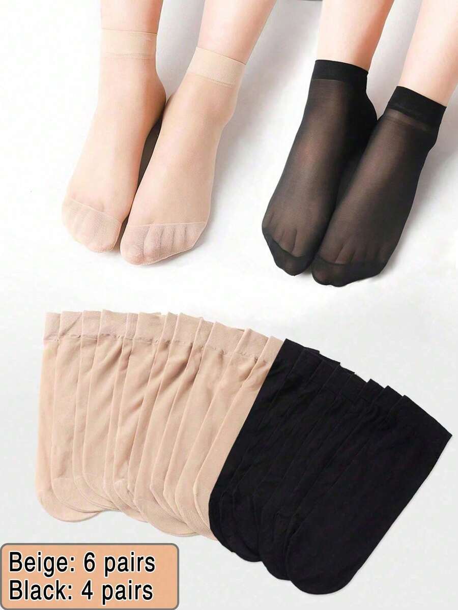 10pairs Minimalist Mesh Socks