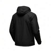 Waterproof Windbreaker Jacket With Lined Hood. - Gris - Ver 3