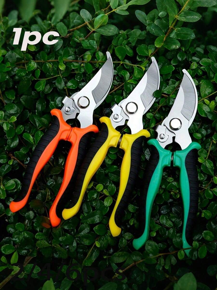 A Set Of Garden Pruning Shears – Portable Flower Pruning Shears Set | Ergonomic Non-Slip Handle | High-Tension Spring | Easy Cutting | Modern Metal Blade Pruning Shears | High-Efficiency Gardening Tools