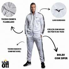 Men's Chimpa Training And Gym Set - Shirt + Pants - 白猩猩 - 查看 2