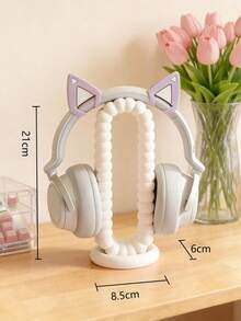 3D Printed Bone Wave Design Headphone Stand | Compatible With All Over-Ear Headphones, Stable And Anti-Slip, Fun Desktop Decor | Gaming/Home Office Universal, Creative Gift For Gamers - Bone-shaped Wave-shaped Headphone Stand - View 6