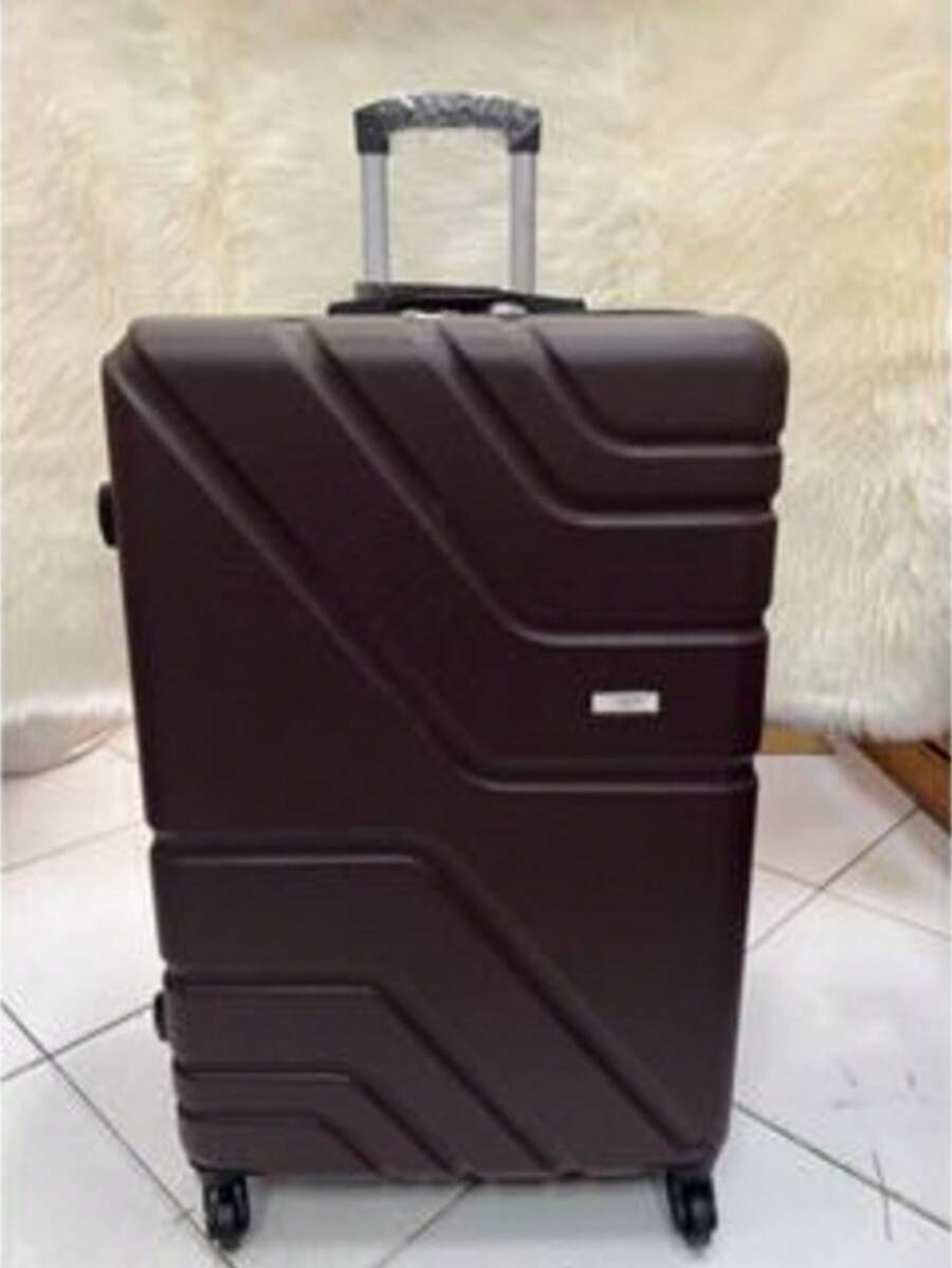 Premium Hard-Board Suitcase | 360° Wheels | Stylish And Durable | Security Lock - Marrom - 查看 1