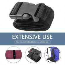 Car Power Tie Down Strap, Adjustable Multi-Function Quick-Release Straps, Anti-Shake And Anti-Vibration Heavy Duty Luggage Storage Tie-Down Tighten Parts, Most Trucks (Black) - A - View 6