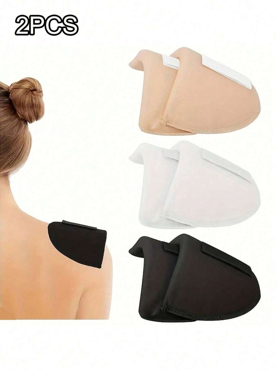 2pcs Soft & Breathable Thick Foam Shoulder Pads, Suitable For Women, Elegant Sports-Themed Design, Non-Slip & Detachable, Soft Foam Shoulder Pads For Men, Suitable For Suit Jackets