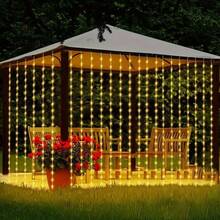 電池盒式 LED 懸掛串燈,適合生日、婚禮、派對場合的 LED 仙女燈,可用於節日花園裝飾燈條燈光、氛圍照明 - 電池盒窗簾燈 - 查看 3