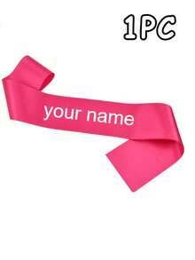 1/2/5pcs Customized Text Satin Ribbon, Personalized Slogan Sash, Customized Text Party Sash, Personalized Sash With Logo And Text, Bride-To-Be Sash, Bachelorette Party Sash, Beauty Pageant Birthday Customized Sash, Customized Sash, DIY Sash, Customized Bride Sash, Bachelorette Party Favor, Personalized Sash, Customized Sash, Party Favor, Personalized Gift, Wedding Party, Bridesmaid Invitation Gift - Multicolor - View 18