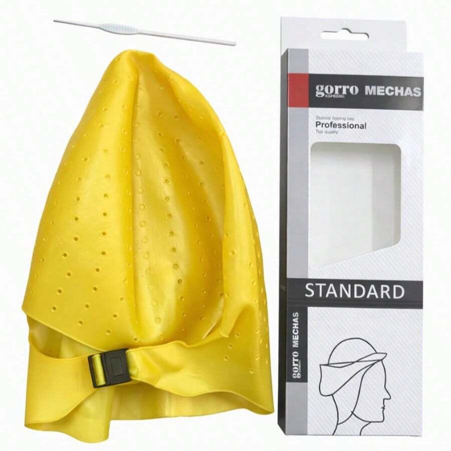 Gorro De Silicona Para Teñir El Cabello Fácil De Usar - Amarillo - Ver 1