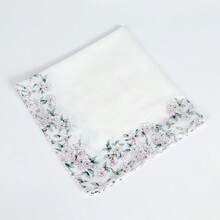 3pcs/1set Exquisite Floral Handkerchiefs - Vintage Tones, Soft Breathable Fabric, Suitable For Weddings, Bridal Showers And Special Occasions - Multicolor - View 7