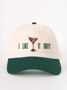 1 buah Topi Baseball Bordir "I LIKE Wine Glass IT DIRTY" Warna Blok, Topi Kasual Pelindung Matahari yang Dapat Diatur, Cocok untuk Perjalanan Musim Semi/Gugur, Topi Matahari Serbaguna Modis, Topi Remaja Gaya Y2K - topi bisbol - View 31