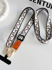 1pc Fabric Embroidered Phone Lanyard Crossbody Strap With Adjustable Shoulder Strap, Phone Case Hanging Chain, Halter, Charging Port Buckle Fixed Patch, Anti-Lost Anti-Theft For Women - Multicolor - View 11