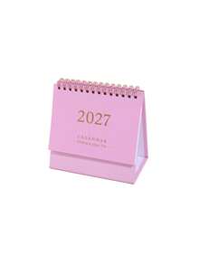 1 Pc Desk Calendar 2027 - Compact Vertical Flip Design, Durable Metal Ring Binding, Clear Monthly Layout - Simple And Fresh Calendar, Perfect For Home Office Or School Organization, Sophisticated Desk Calendar - Multicolor - View 23
