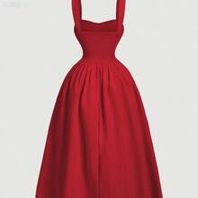 xuehuamaoyi02  MOD Vestido largo de estilo vintage de palacio con vuelo para tallas grandes, vestido de graduación, vestido de corsé - Amarillo - Ver 9