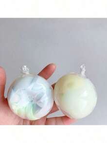 Handmade Crispy Shell Squishy Ball Slow Rebound Sensory Squeeze Toy, Wax Skin Texture Stress Relief Ball, Soft Clay Filled Aesthetic Desk Relaxation Toy With Satisfying Sound, Decompression Ball For Anxiety Tension Relief, Portable Handheld Squeeze - 彩色 - 查看 1