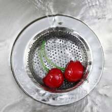 1/2PCS Thickened Stainless Steel Sink Strainer, Kitchen Vegetable Basin Anti-Clogging Residue Filter, Universal Sink Drain Strainer - 2PCS - View 8