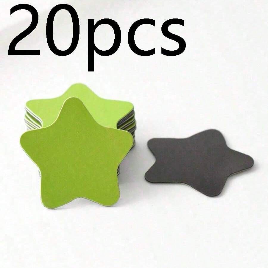 20pcs Star Shaped Rubber Fridge Magnets, Suitable For Classroom, Kitchen, Home Decor And Mother's Day Gifts, Back To School Student Rewards - Multicolor - View 1