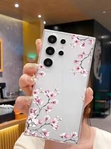 1個頂級鮮豔梅花軟手機保護殼，適用於華為、榮耀、Galaxy A04e/12/A13/A14/A34/A50/A52/A53/A54/S21/S22/S23/S24/S25/S25Ultra/S25FE/S26/S26 PLUS/S26 ULTRA/S26 EDGE/ 6A/7A/8A/ 12T/13T/15T/15 TPRO，[國際版非本地版] - 無色 - 查看 4
