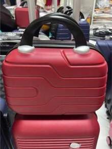 Premium Hard-Board Suitcase | 360° Wheels | Stylish And Durable | Security Lock - 葡萄酒 - 查看 6
