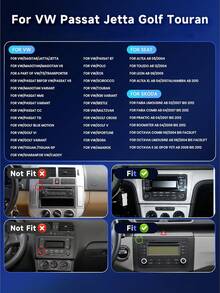 7-Inch Car Radio Suitable For Golf MK5 MK6, Jetta, Beetle, Passat, Sharan, Tiguan, Touran, Seat Polo, Supports Wireless CarPlay And Android Auto, Touchscreen With FM/AM Radio - MP5 - View 8