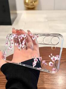 1個頂級鮮豔梅花軟手機保護殼，適用於華為、榮耀、Galaxy A04e/12/A13/A14/A34/A50/A52/A53/A54/S21/S22/S23/S24/S25/S25Ultra/S25FE/S26/S26 PLUS/S26 ULTRA/S26 EDGE/ 6A/7A/8A/ 12T/13T/15T/15 TPRO，[國際版非本地版] - 無色 - 查看 3