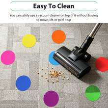 40 PCS 4 Inch Floor Dots For Classroom, 8 Colors Carpet Circle Spots, Removable Non-Slip Flexible Markers For Preschool, Kindergarten, Daycare, Yoga, Home & Playroom - 40pcs - View 5