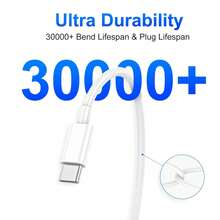 20W 雙輸出充電模組，耐用 USB-C 轉 Lightning/Type-C 數據線 3.3FT/1M，相容於 17-11 裝置的整合充電組 - 查看 5
