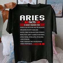 Cotton Aries Zodiac Birthday Aries Fac Gift Funny T-Shirt - Negro - Ver 1
