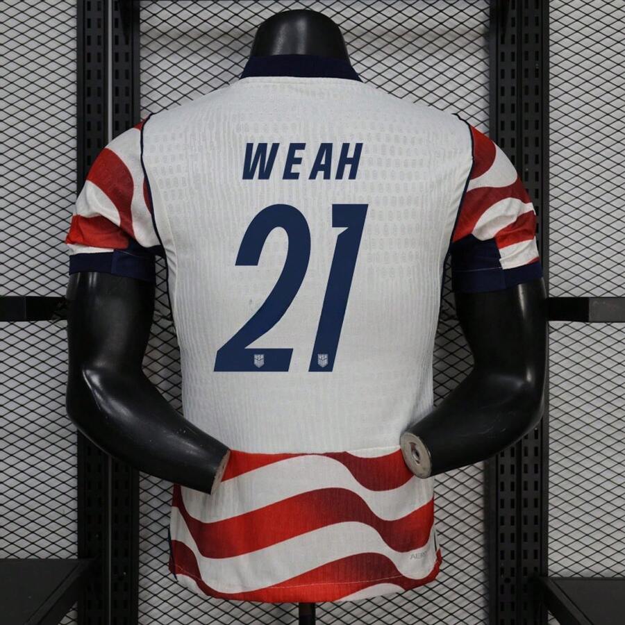 2026 World Cup USA National Team Jersey, Short Sleeve Football Fan & Player Edition - 美國主場#21 - 查看 1
