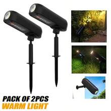 1/2pcs Solar LED Outdoor Wall Light Green Garden Light Solar Spotlight Solar Floodlight Suitable For Trees, Paths, Yards - Multicolor - View 16