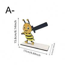 Cartoon Animal Wood Paper Towel Holder, Decorative Kitchen Roll Stand For Countertop - 1PC - View 3