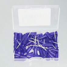 50pcs 21G Purple Tip Glue Dispensing Nozzles Nosed Needle Glue Applicator, Used Applying Industrial Liquids, Adhesives, Inks, Perfumes, All-Plastic PP Flexible Hose (50pcs 21G Purple) - A - View 8