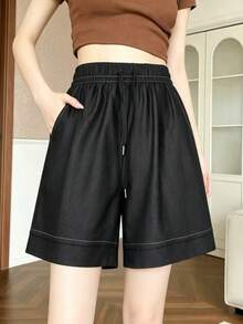 Women Shorts - Black - View 4