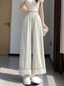 Women Pants - Apricot - View 2