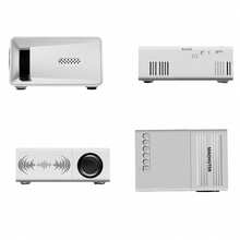 1080P 便攜式迷你投影機，支援 USB/手機連接，附遙控器與內建喇叭，適用於戶外露營、家庭劇院、辦公室、萬聖節與聖誕節慶祝 - 白色 - 查看 7