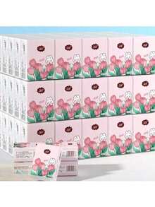 240pcs/120pcs/60pcs/24pcs/6pcs Portable Handkerchief Paper Bag Facial Tissues Portable Mini Pocket Napkins Students Travel With Tissues(6pcs/1pack) - Color - View 7