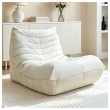 Comfortable And Plush Armchair-Sofa, Filled With High-Quality Foam, Ideal For Reading And Relaxing. - White - View 9