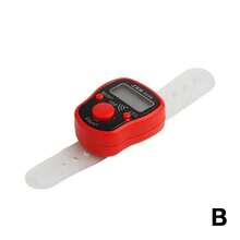 5-Color Finger Counter, Electronic Reading Marker, LED Digital Counting Tool - Beige - View 1