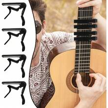 One Universal Aluminum Guitar Clip, Suitable For Classic Electric Acoustic Guitars (6 Strings), Bass, Banjo, Violin, Ukulele, And More. Available In Various Colors (Random). - Multicolor - View 3