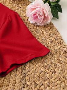 Presenta un estampado de corazón mexicano, cómodo de llevar en primavera, verano y otoño, ecológico. - Rojo - Ver 6