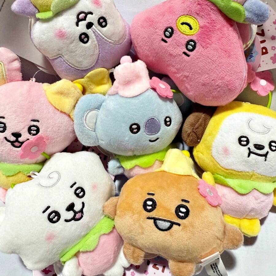 12厘米可爱卡通蜜蜂系列Rj Cooky毛绒玩偶，萌萌的卡通Shooky Koya装饰礼物，春季系列玩偶，圣诞节和生日礼物送给朋友