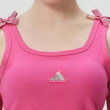 Adidas 舞蹈內衣修身吊帶女子運動休閒背心 - 玫粉色 - 查看 4