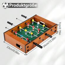 Mini Tischfußballtisch, tragbares Tischfußballspiel, unterhaltsames Arcade-Spiel für Indoor, Outdoor, Zuhause, Partys und Freizeitspaß - Grün - Übersicht 3