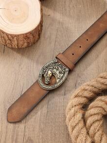 1pc Vintage Western Cowboy Style Belt, Unisex, Suitable For Jeans - BH1144 - View 15