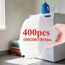 400/300/200/100/5pcs/Bag Laundry Tablets Laundry Paper Anti-Staining Clothes Sheets Anti Mixing Color Absorption Washing Accessories - Multicolor - View 2