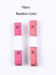 1/2/3/5/10pcs 60-Inch (150cm) Plastic Tape Measure, Premium Dual-Scale Inch And Centimeter Sewing Tape, Soft Flexible Body Measurement Tailor Ruler, For Sewing And Crafts, Back Marked With 150cm Scale, Back To School, School Supplies, Home Modern Tape Measure - Red - View 14