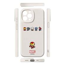 Miniso 漫威黑豹蜘蛛人鋼鐵人美國隊長雷神手機殼適用於iphone17promax/17pro/air/16promax/15plus/14/13/ip17/15pro/12pro/11/16plus防摔防刮保護套相容apple - 白色 - 查看 3