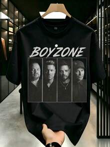 Boyzone's "One For The Road" 2026 Tour T-Shirt90s Boy Band Tee One For The Road Tee Boyzone Fan Merch Boyzone  Tour Summer Clothes Women Mandalorian - 黑色 - 查看 1