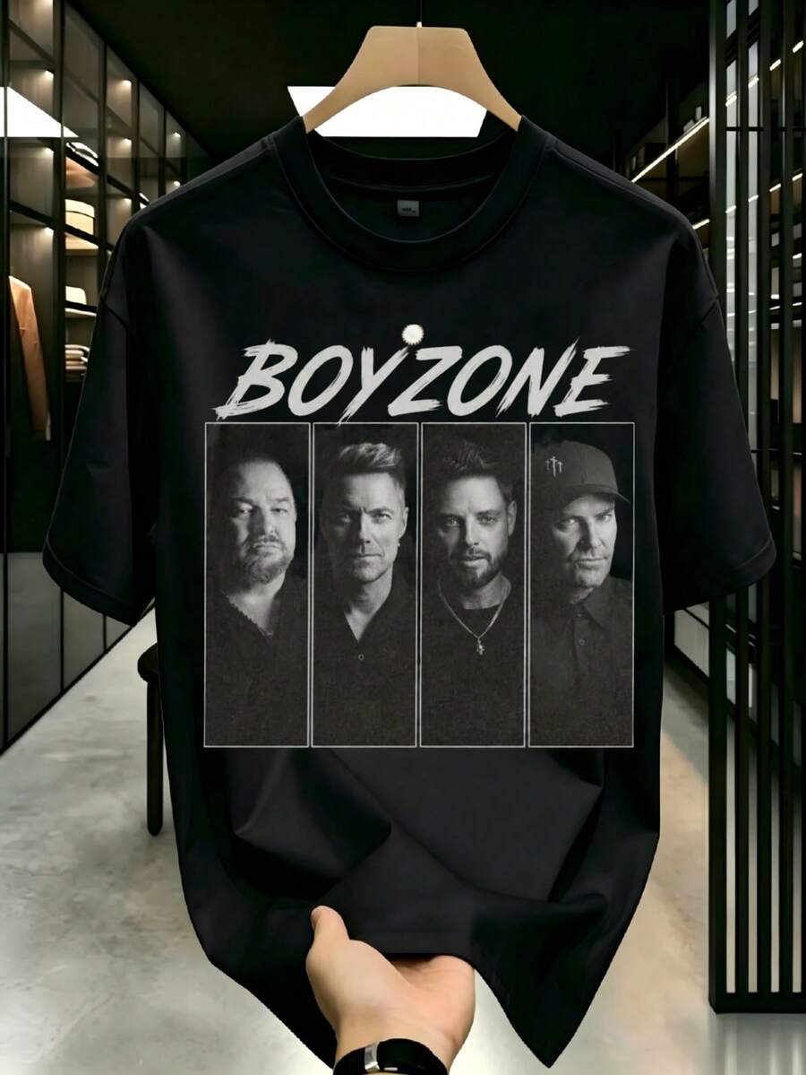 Boyzone's "One For The Road" 2026 Tour T-Shirt90s Boy Band Tee One For The Road Tee Boyzone Fan Merch Boyzone  Tour Summer Clothes Women Mandalorian - 黑色 - 查看 1