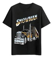 Snowman Truck Fast Travel T-Shirts - 白色 - 查看 6