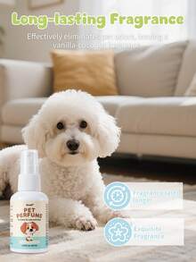 Oivolii Pet Deodorizing Spray, Pet Perfume - Vanilla Coconut Scent, Long-Lasting Fragrance, Keeps Pets Smelling Fresh And Clean., Suitable As A Daily Grooming Tool For Dogs And Cats, A Great Gift For Pets. 2.03fl.Oz. - 60ml - View 3