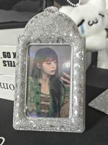 1pc Idol Card Holder Badge Sleeve, Anime Character Card Display Sleeve, Student ID Card, Bus Card Storage Backpack Anti-Loss Hanging Charm - Card Sleeve - View 2